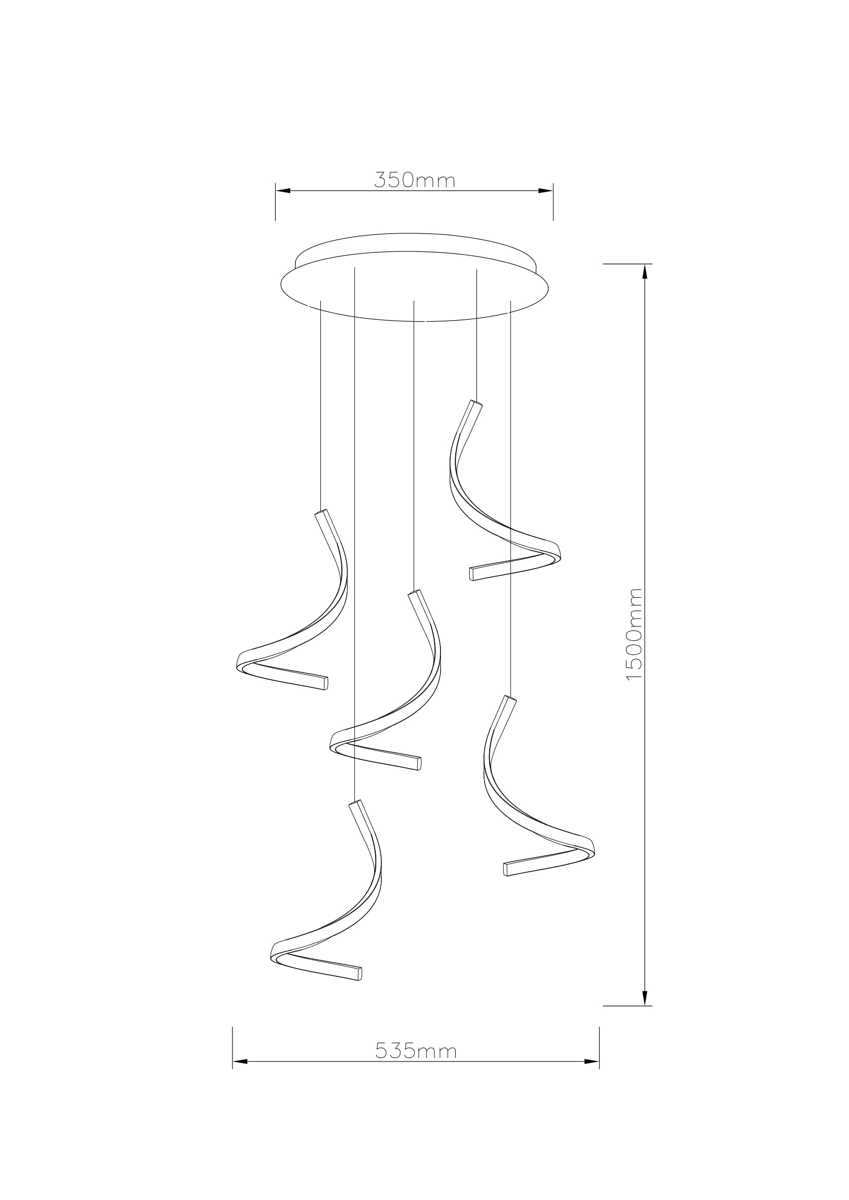 Suspension Monroe dimensions